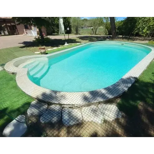 Rete anticaduta per piscine maglia 25 mm - colore verde